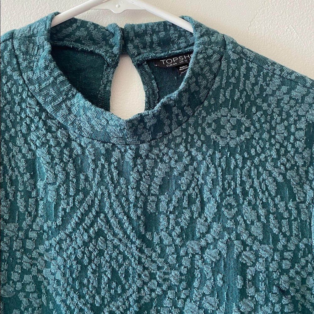 TopShop teal green dress